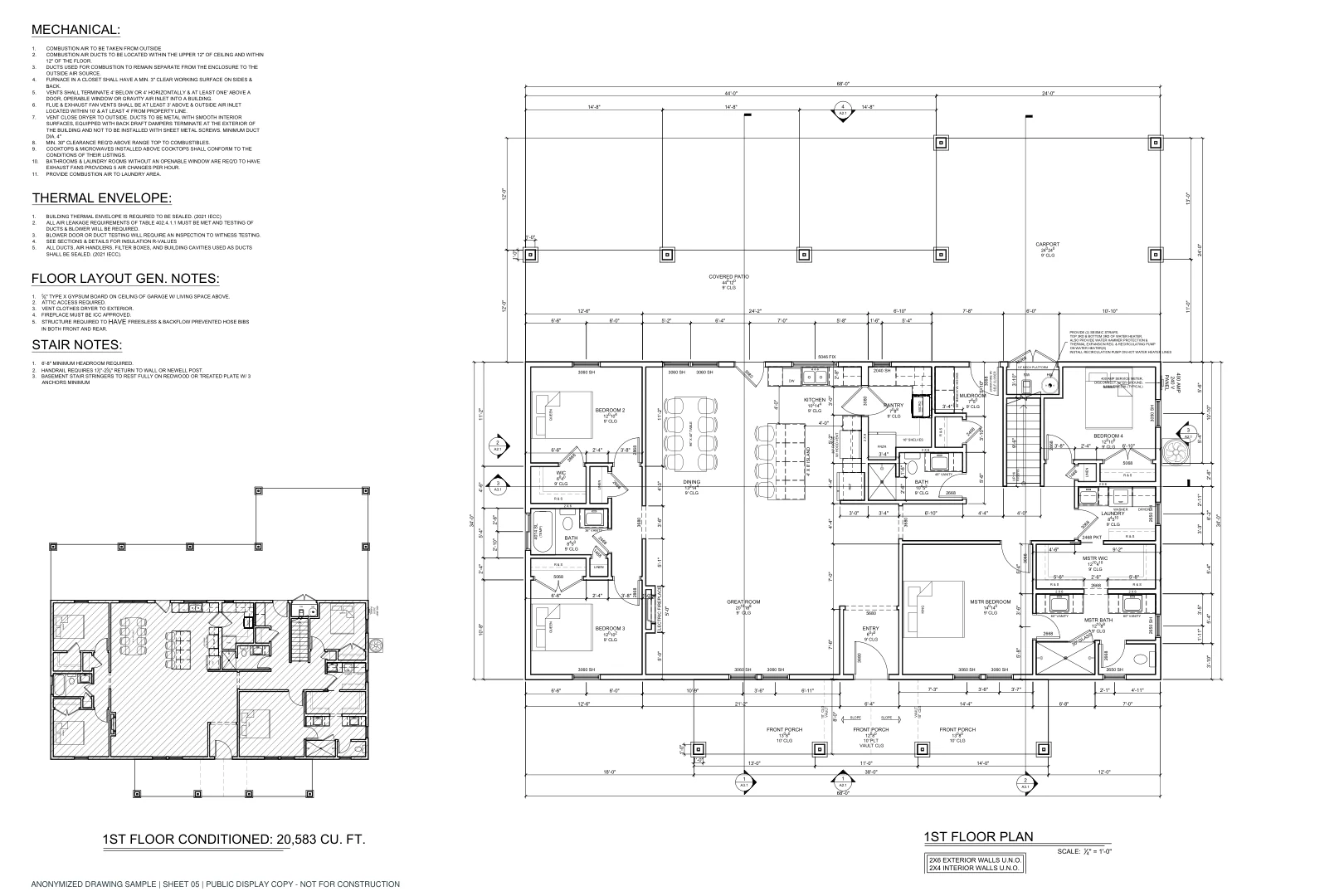 Architectural Plan Sheet